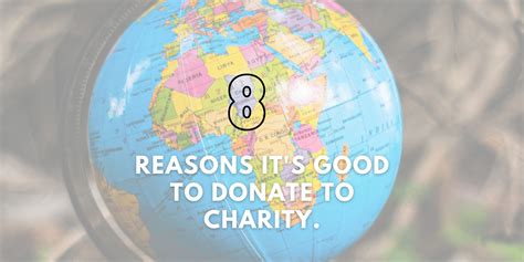 Why give to charity .
